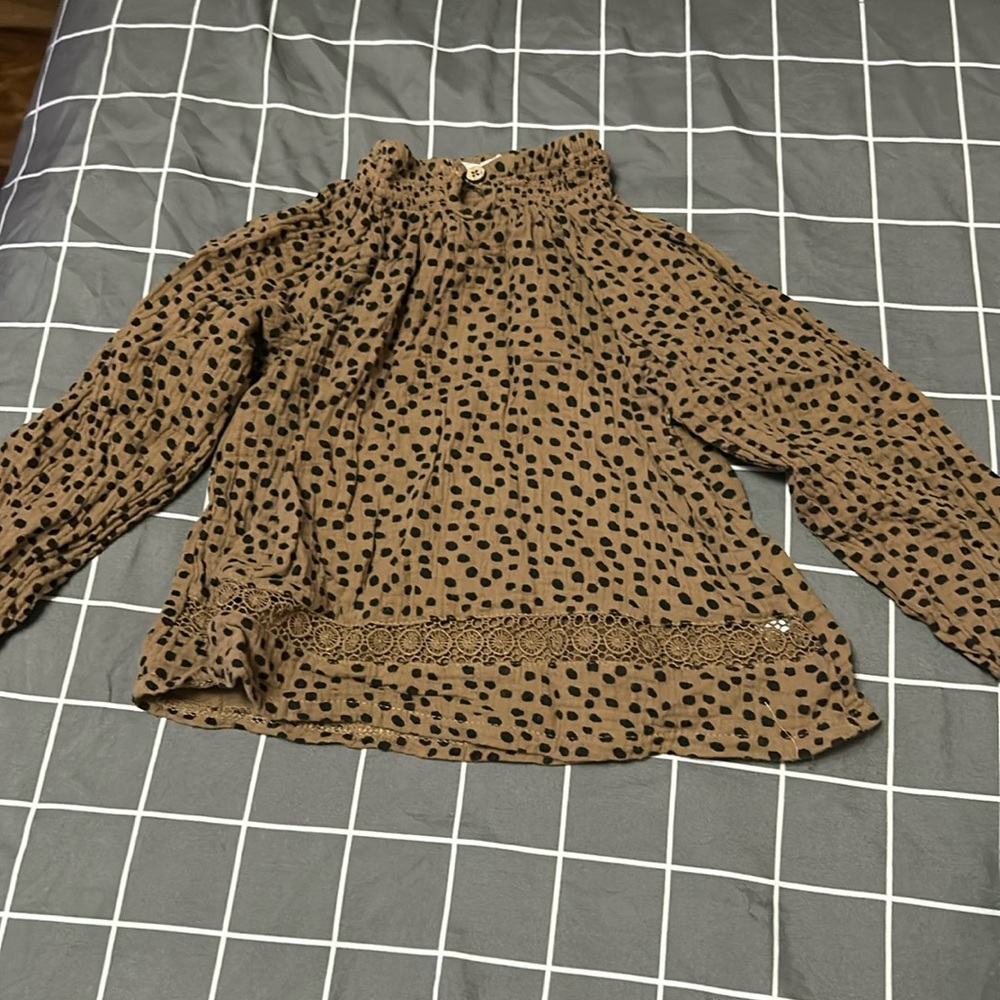 Long sleeve blouse for toddler girl